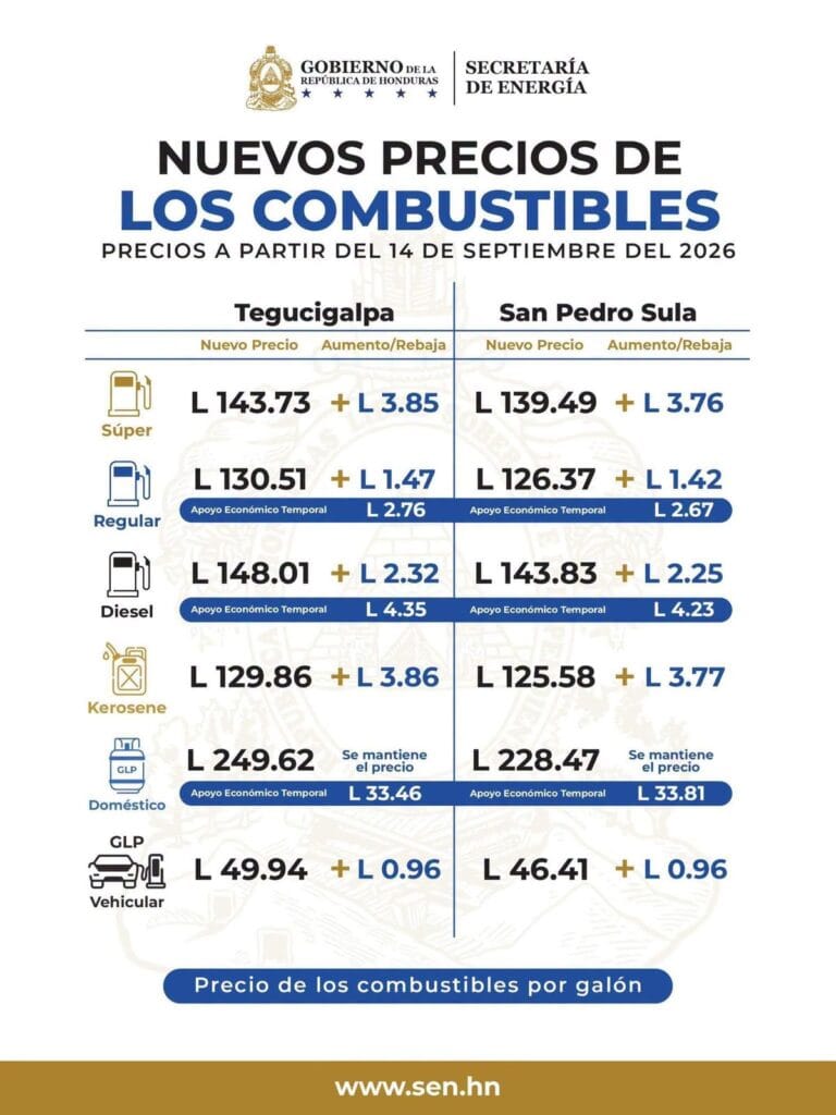 PRECIOS COMBUSTIBLES